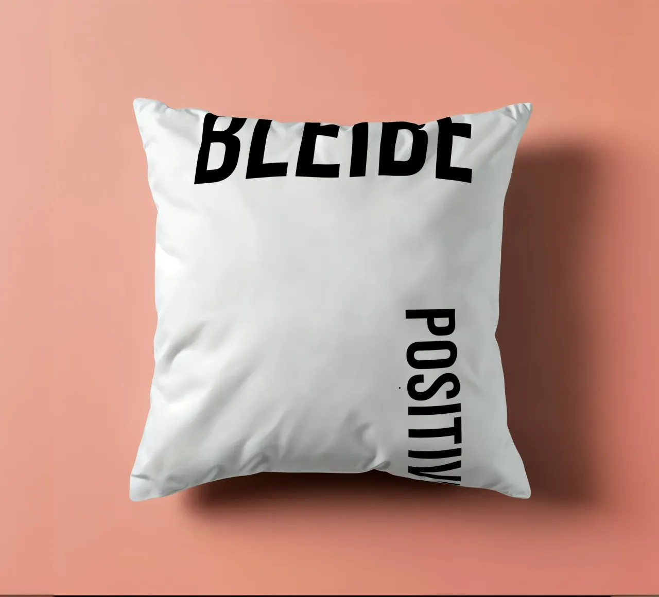 Rimanete positivi! cuscino da YV TYPOGRAPHY