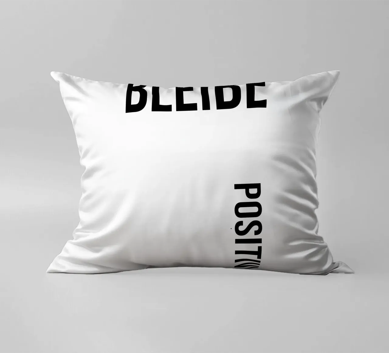 Rimanete positivi! cuscino da YV TYPOGRAPHY