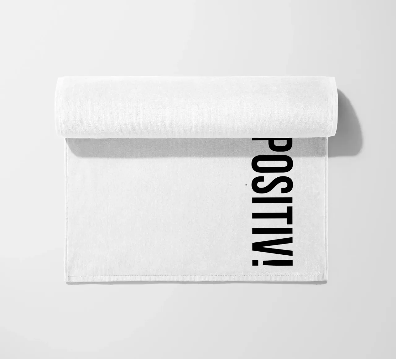 Rimanete positivi! telo mare da YV TYPOGRAPHY