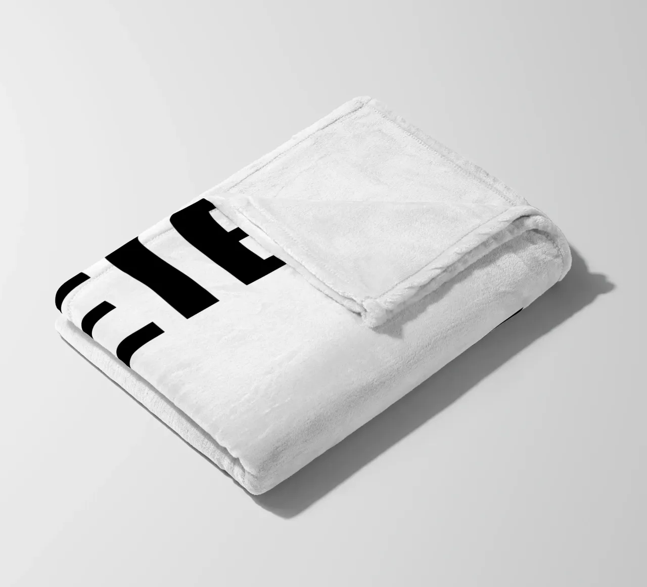 Rimanete positivi! coperta in pile da YV TYPOGRAPHY