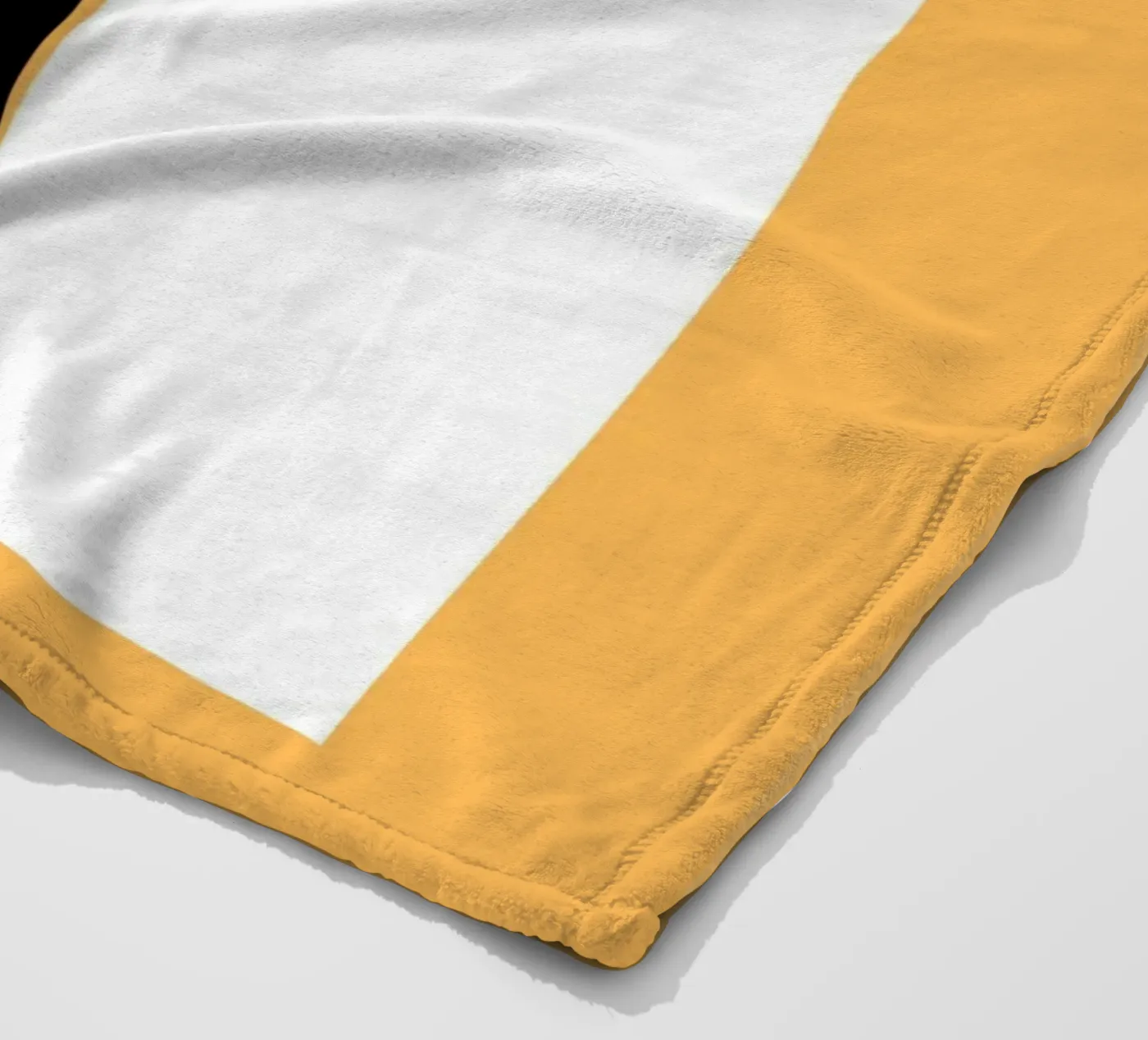 A cut fleece blanket by Little Dean
