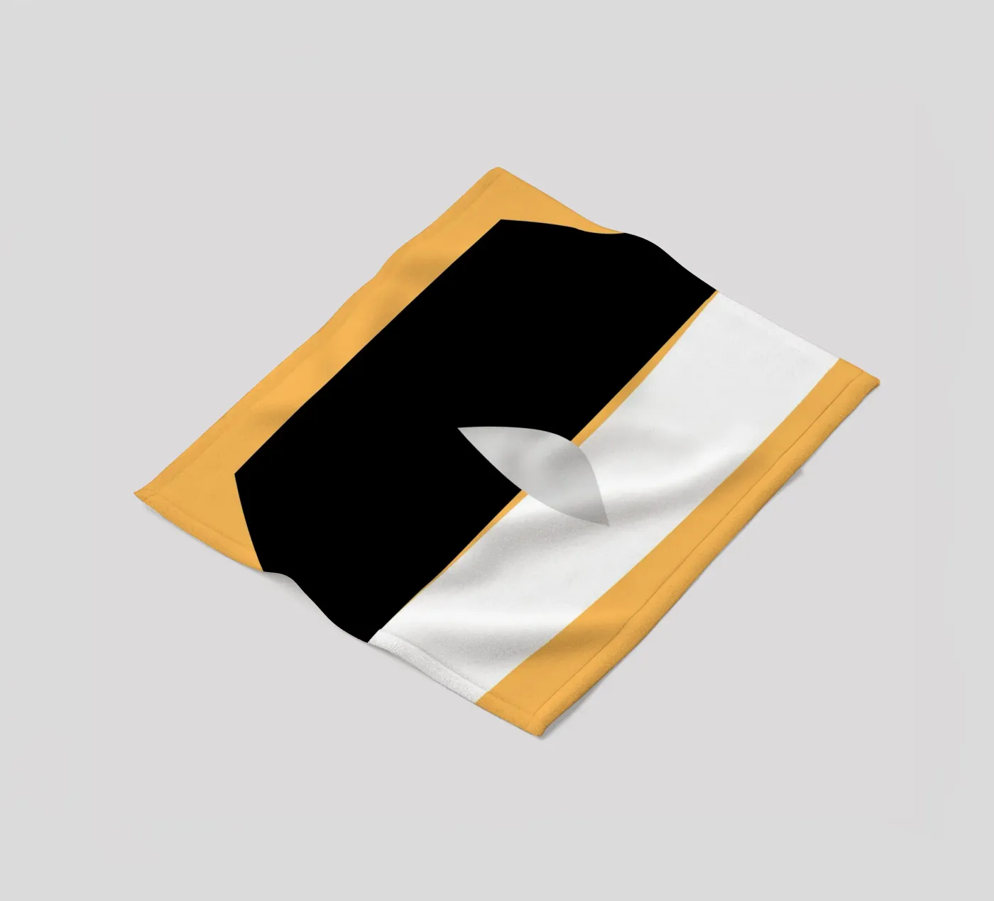 A cut fleece blanket by Little Dean