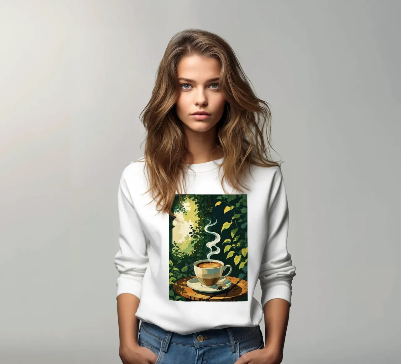 tazza di caffè a vapore felpa da cofa home