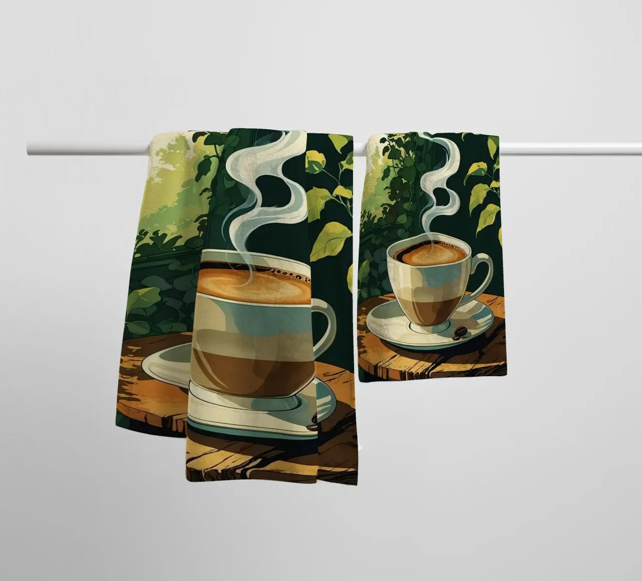 Kaffeetasse Dampf Handtuch von cofa home