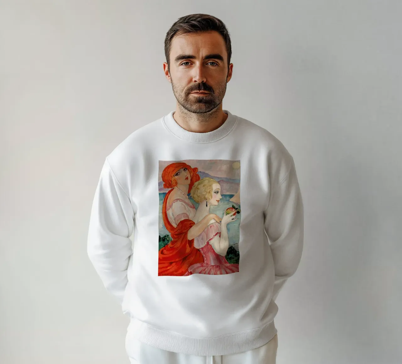 Gerda Wegener - Sur La Route D’anacapri sweatshirt by Vintage by JUNIQE