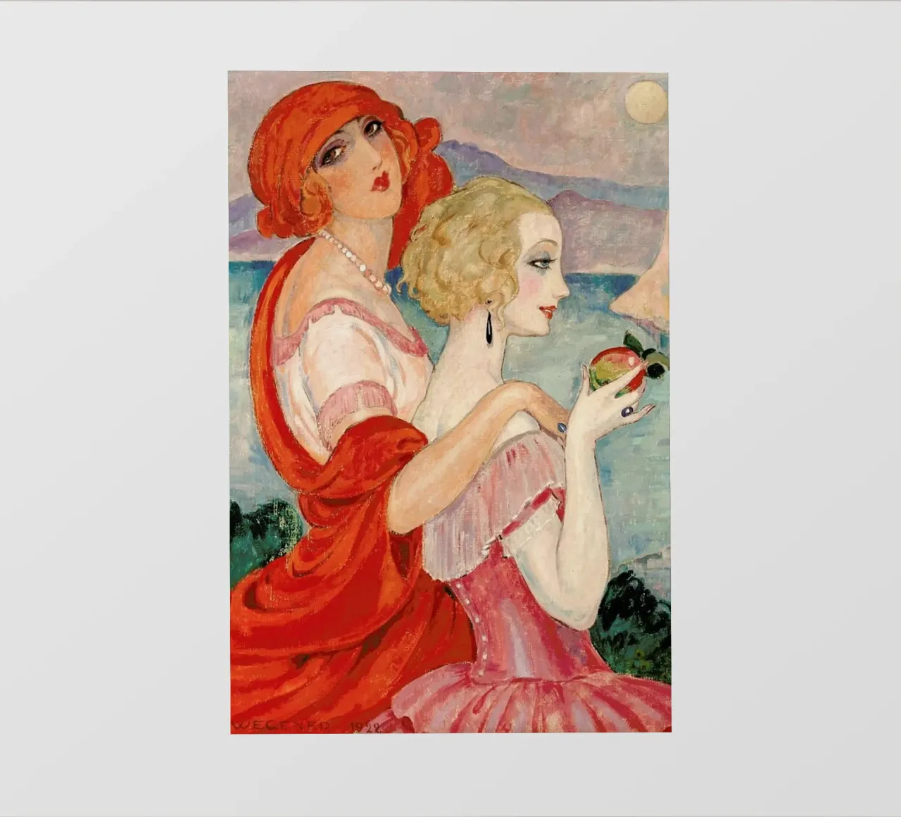 Gerda Wegener - Sur La Route D’anacapri pellicola backlit da Vintage by JUNIQE