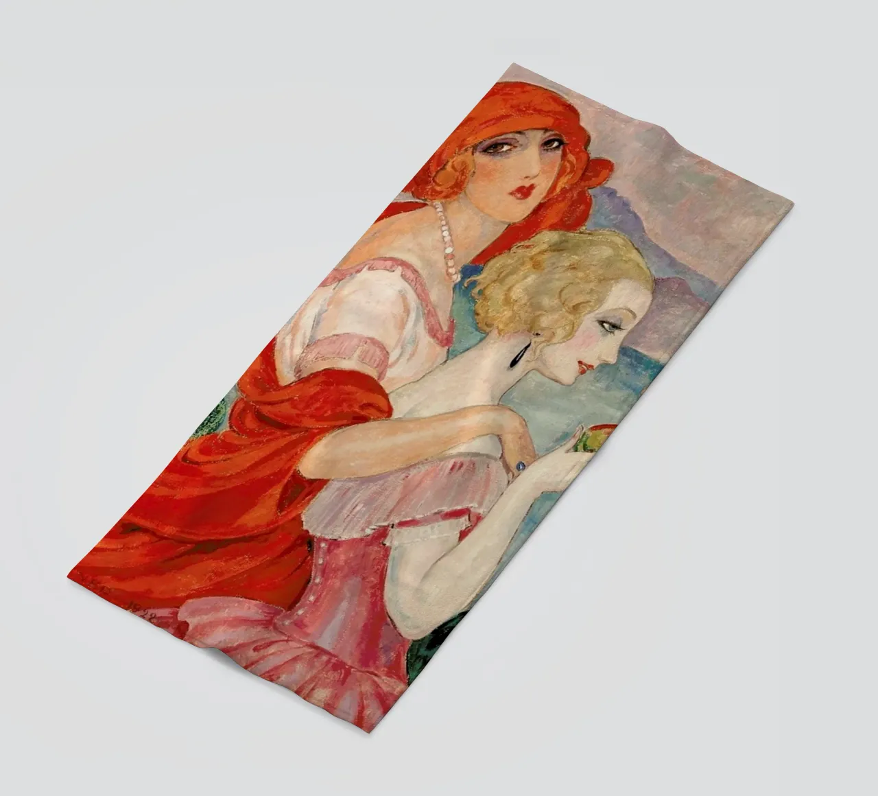 Gerda Wegener - Sur La Route D’anacapri telo mare da Vintage by JUNIQE