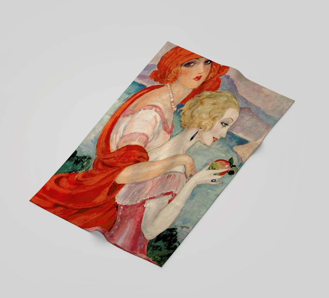 Gerda Wegener - Sur La Route D’anacapri telo mare da Vintage by JUNIQE