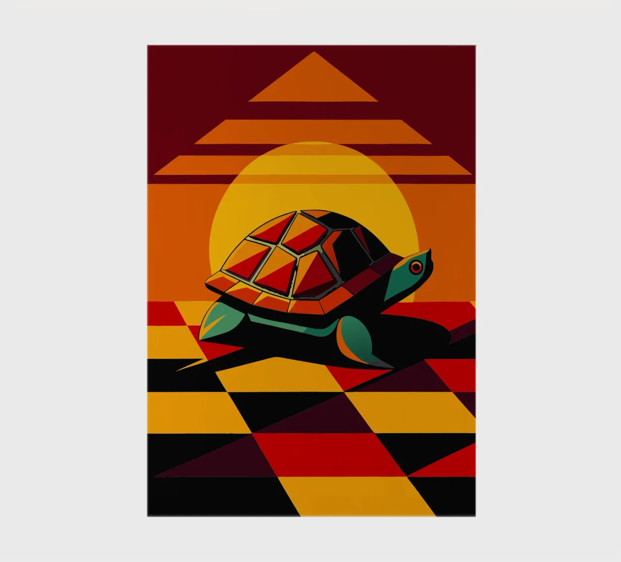 turtle vector art drawing notebook by alghonee