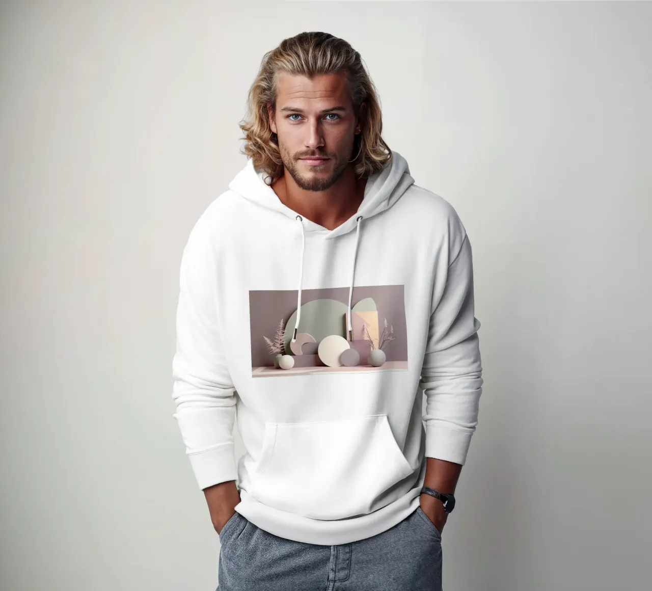 sfere cilindriche felpa con cappuccio da cofa home