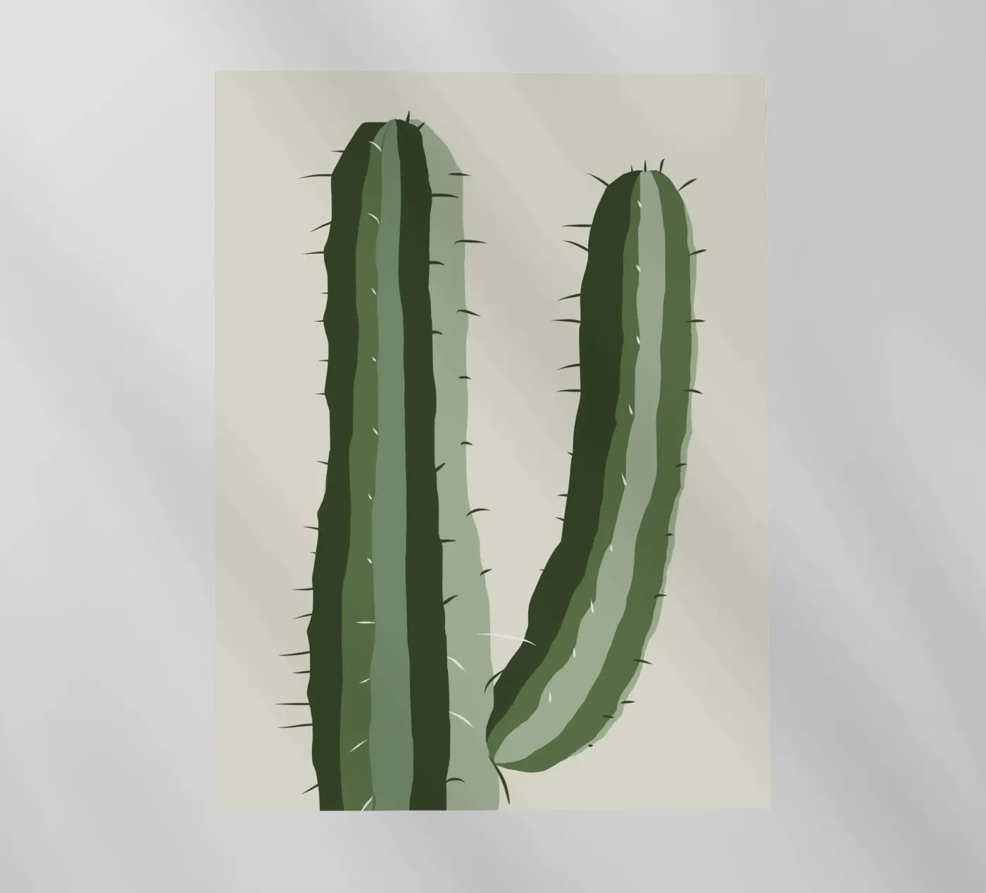 Cactus alone pellicola backlit da Little Dean