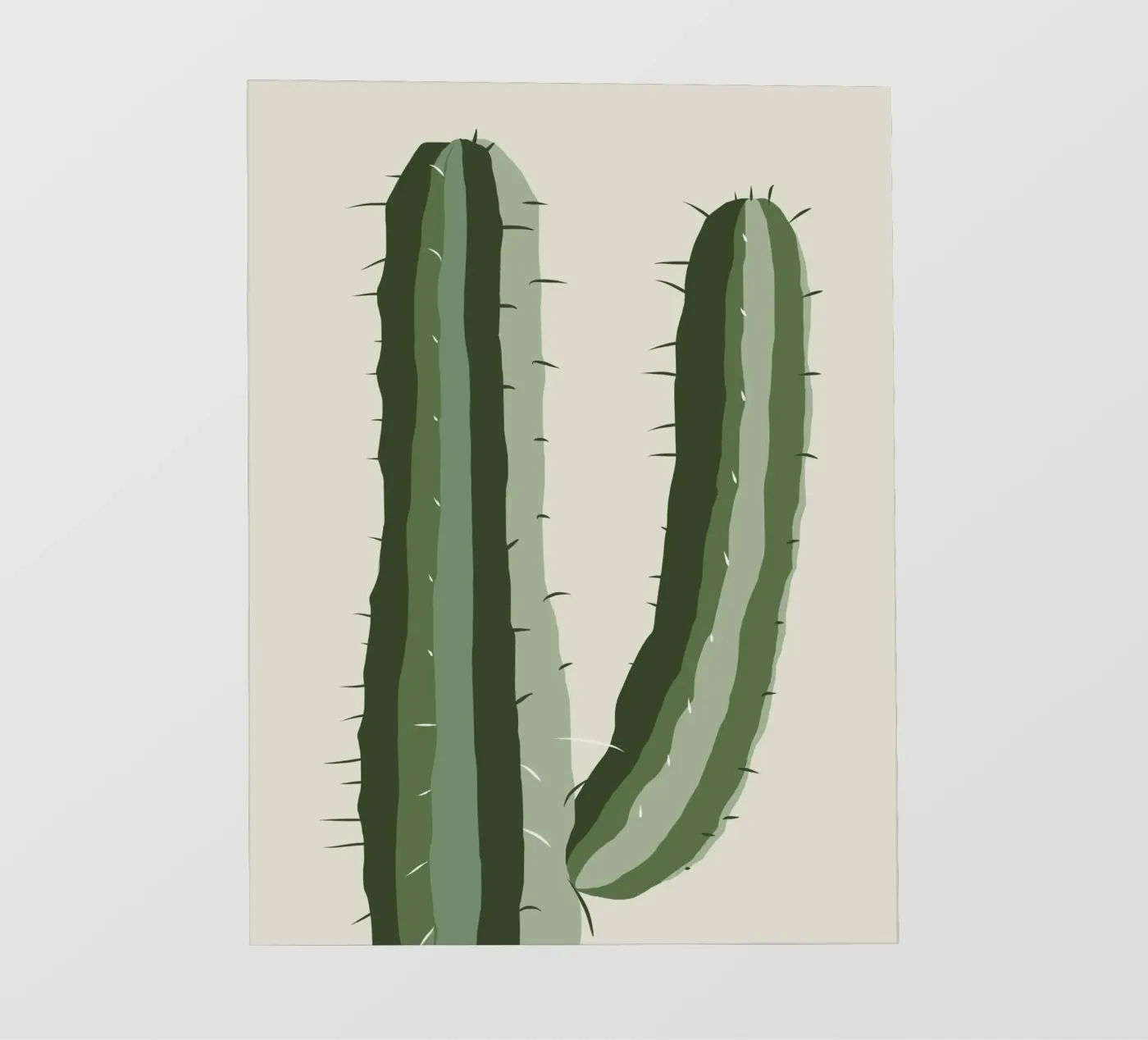 Cactus alone pellicola backlit da Little Dean