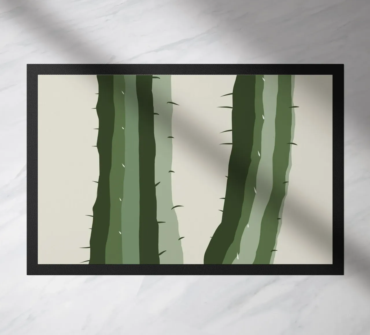 Cactus alone doormat by Little Dean