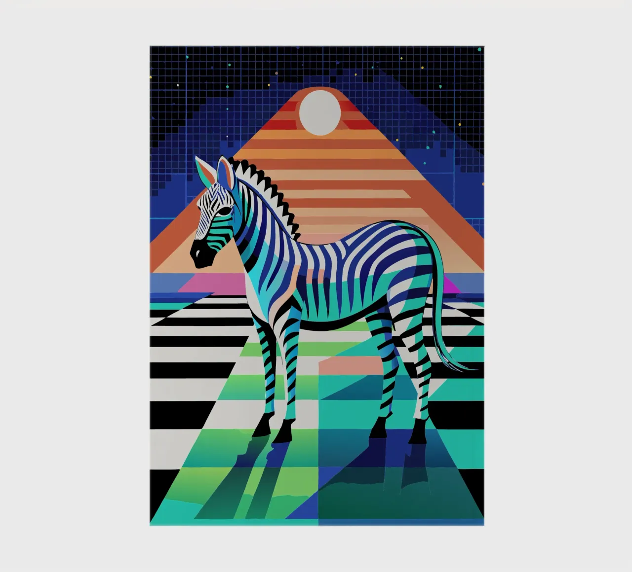 zebra vector art drawing notebook by alghonee