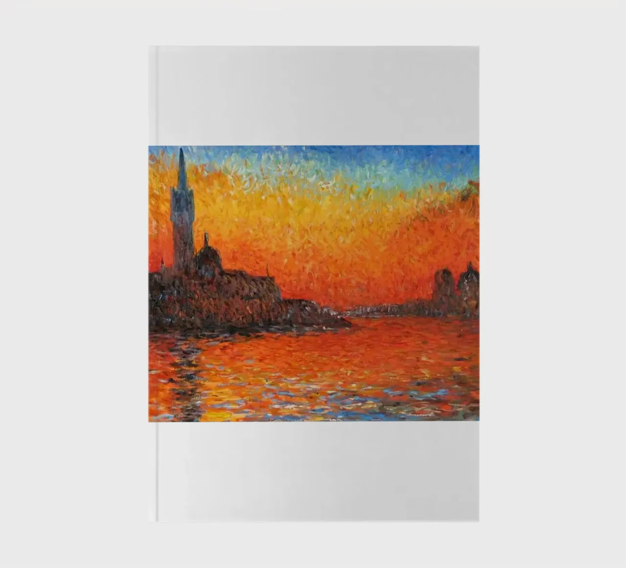 vue de l'île du monastère carnet de notes de SMG Store