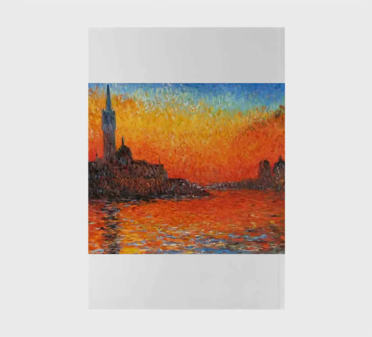 vue de l'île du monastère carnet de notes de SMG Store