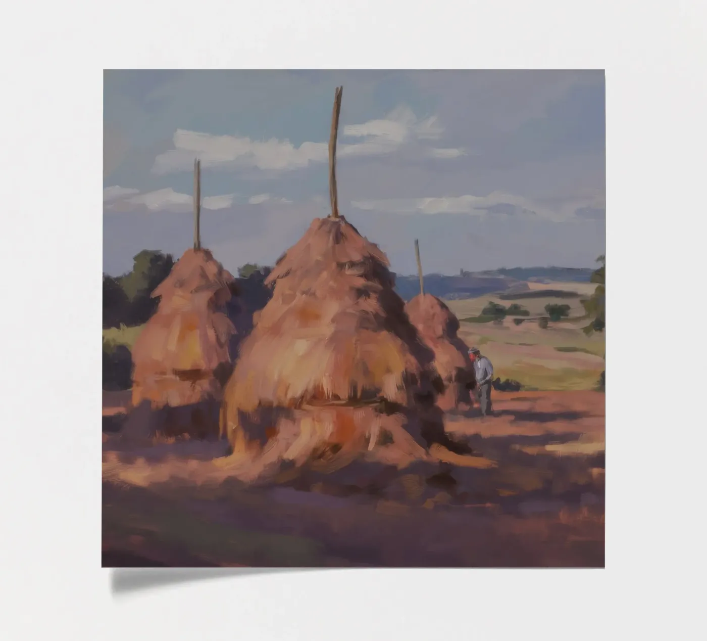 Twin Haystack Toil sticker sheet by Celestial Harmony