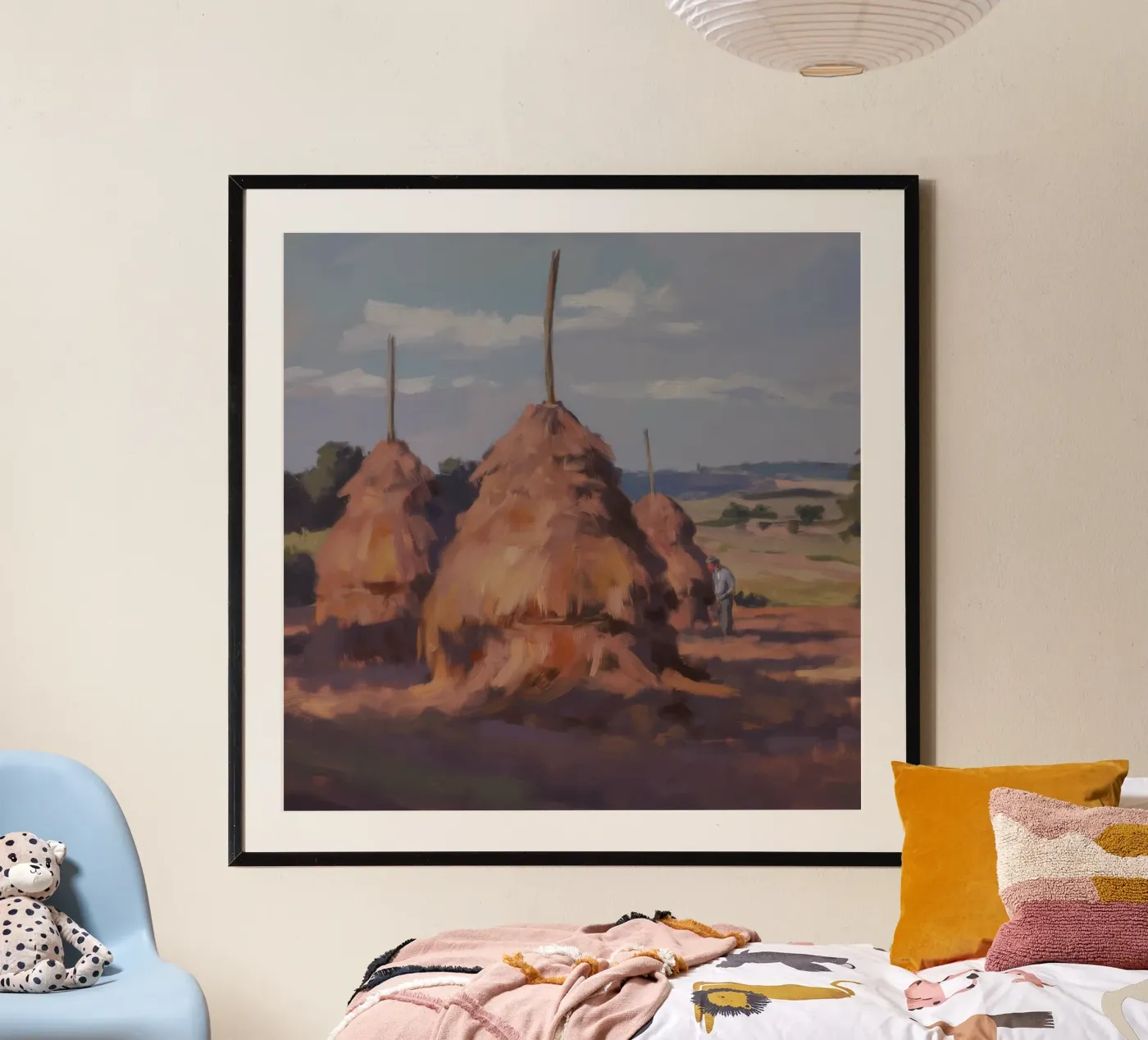 Twin Haystack Toil poster by Celestial Harmony