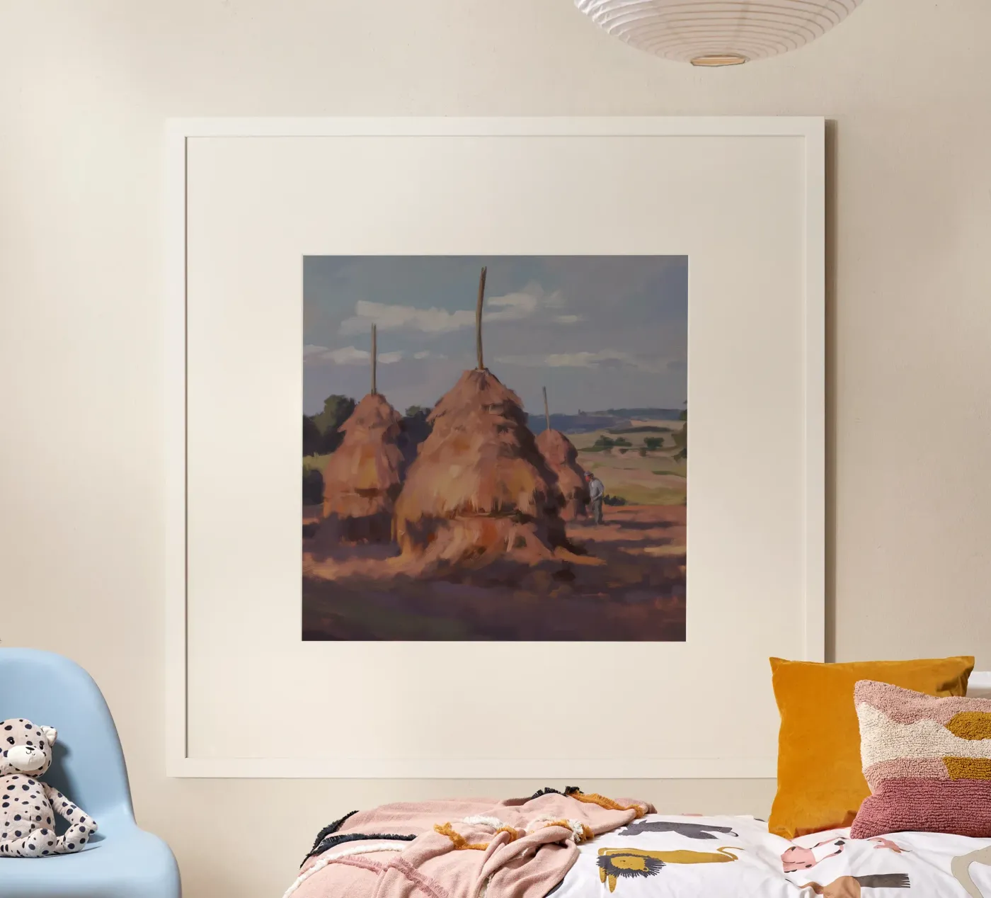 Twin Haystack Toil poster by Celestial Harmony