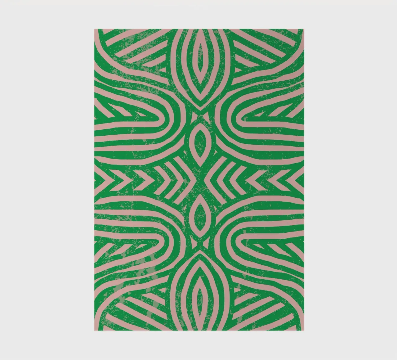 Grunge symmetrical pattern 01 notebook by Little Dean