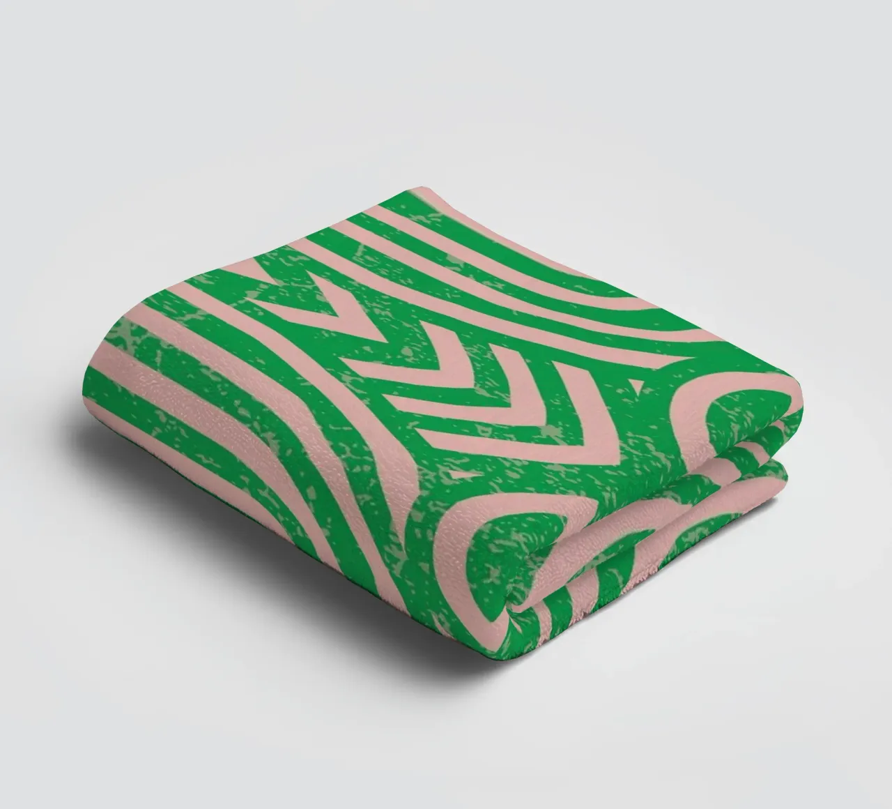 Grunge symmetrical pattern 01 towel by Little Dean