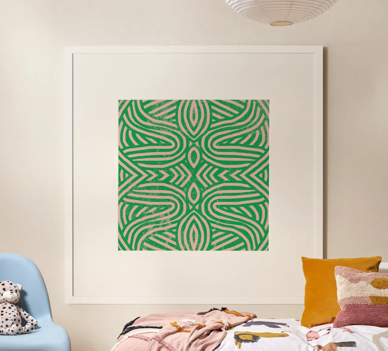Grunge symmetrical pattern 01 hahnemühle by Little Dean