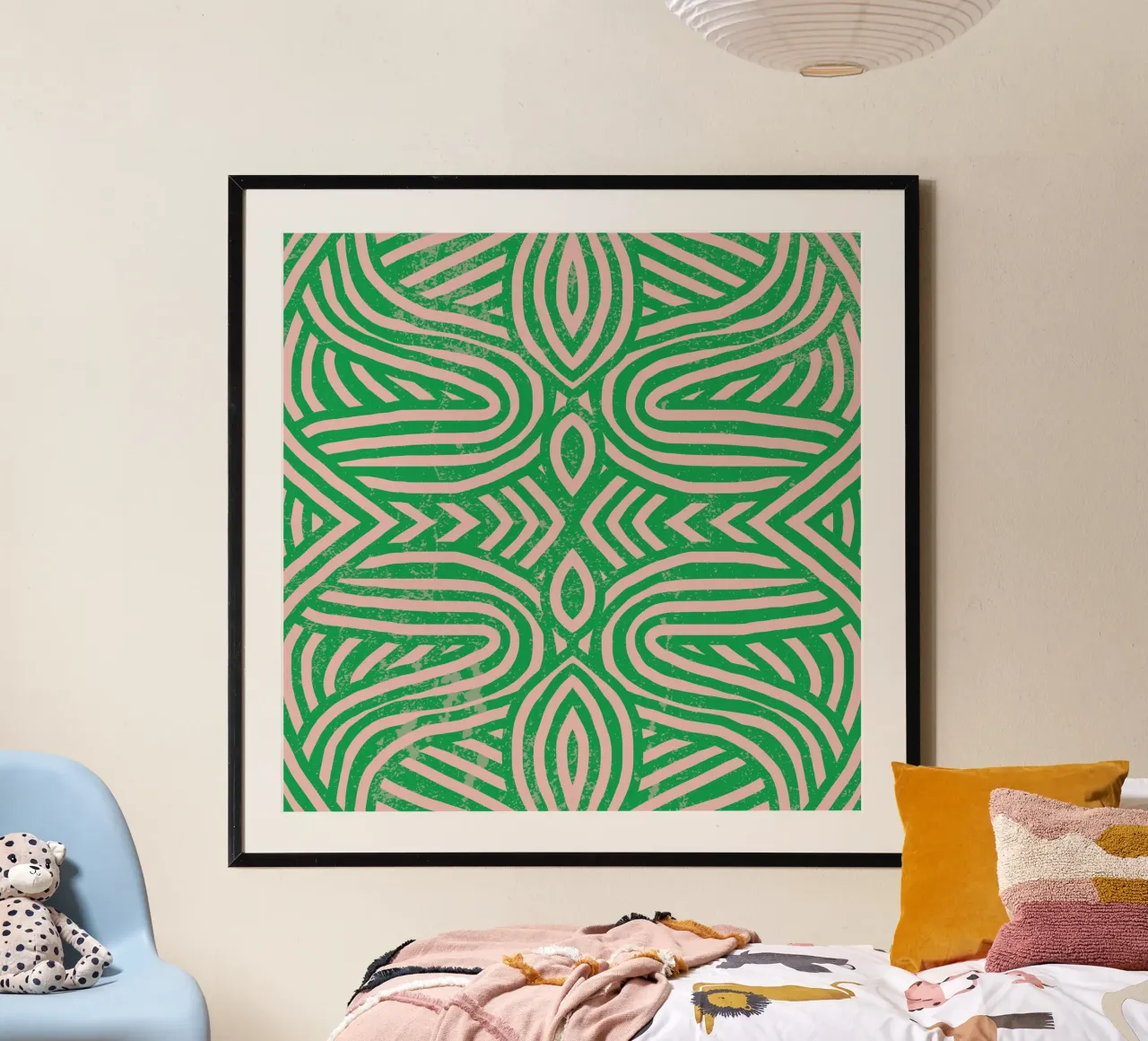 Grunge symmetrical pattern 01 hahnemühle by Little Dean