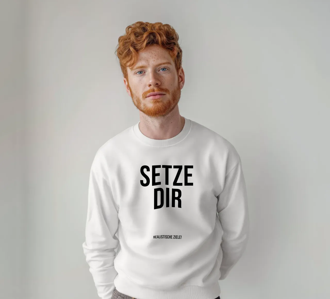 Ponetevi obiettivi realistici felpa da YV TYPOGRAPHY