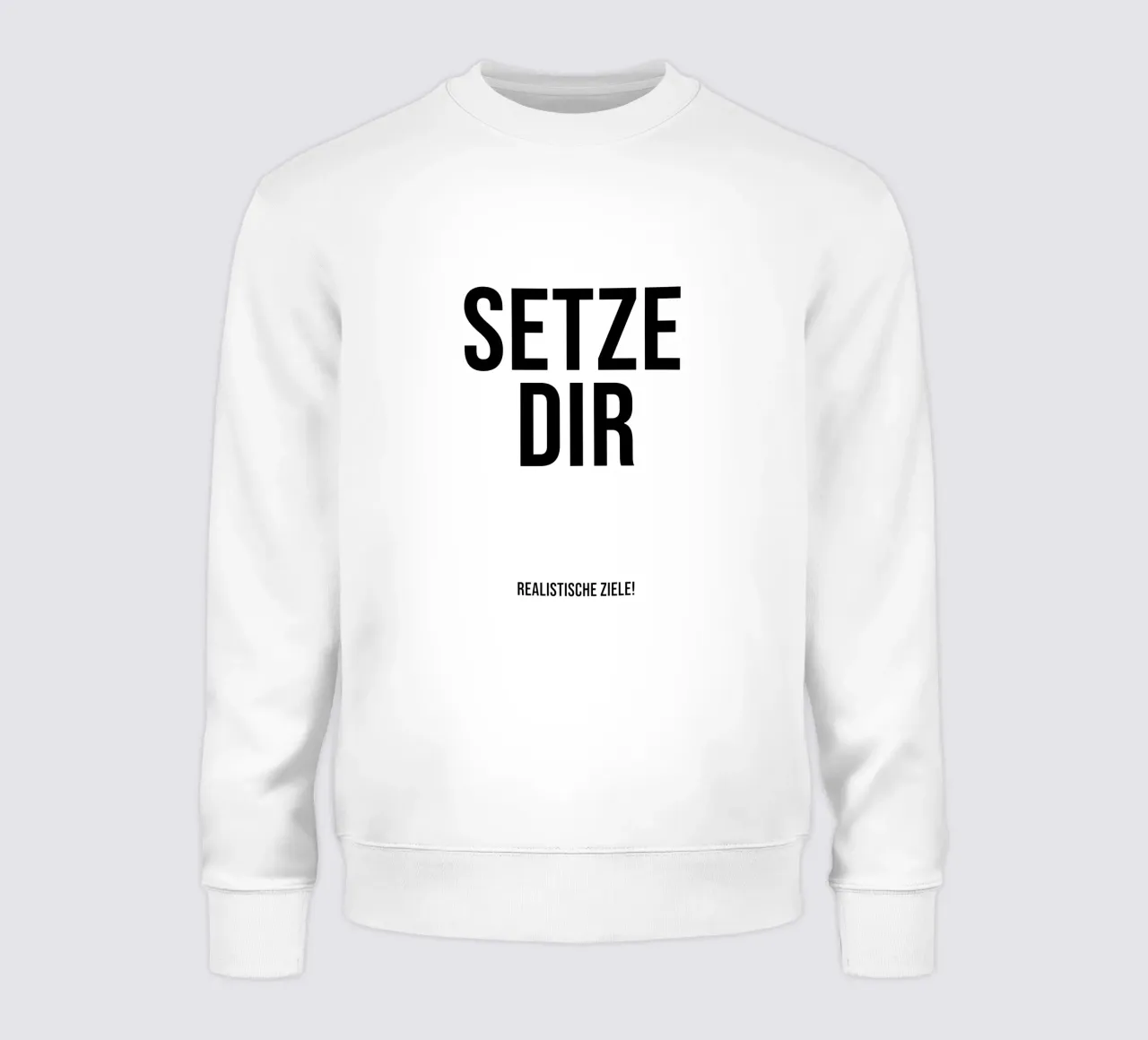 Ponetevi obiettivi realistici felpa da YV TYPOGRAPHY