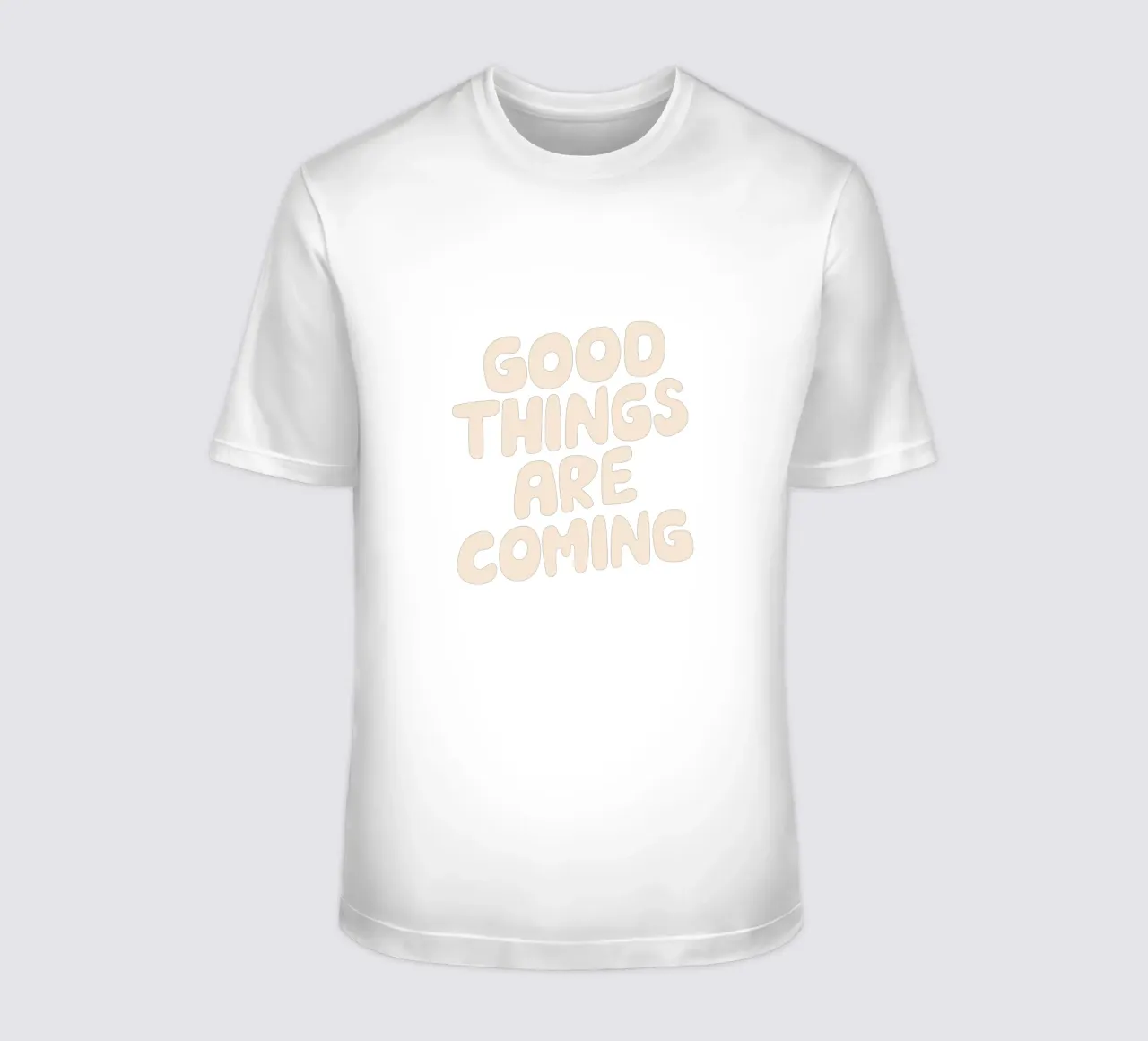 Le cose belle stanno arrivando Tipografia Design t-shirt da THE MOTIVATED TYPE