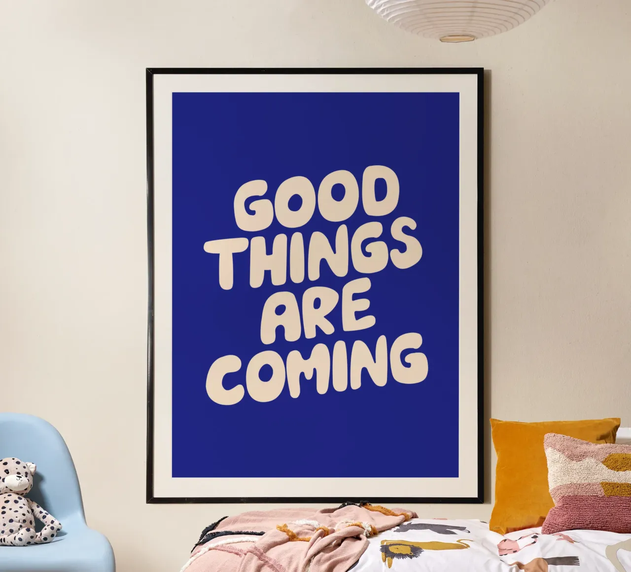 Goede dingen komen eraan Typografie Ontwerp hahnemühle van THE MOTIVATED TYPE