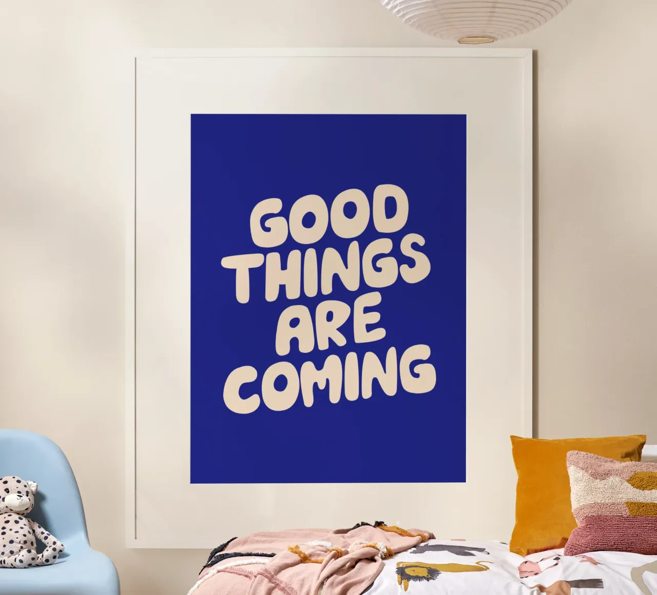 Goede dingen komen eraan Typografie Ontwerp hahnemühle van THE MOTIVATED TYPE