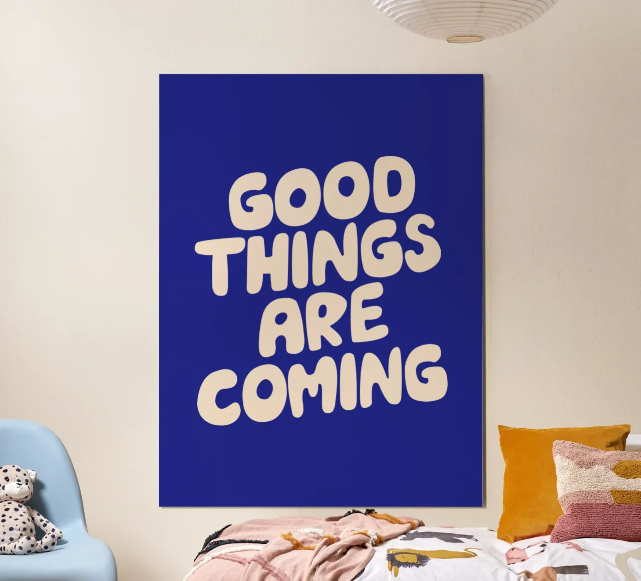 Goede dingen komen eraan Typografie Ontwerp hahnemühle van THE MOTIVATED TYPE