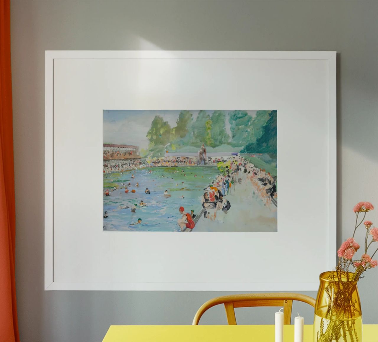 Vintage Swimming Pool poster by Christopher shop
