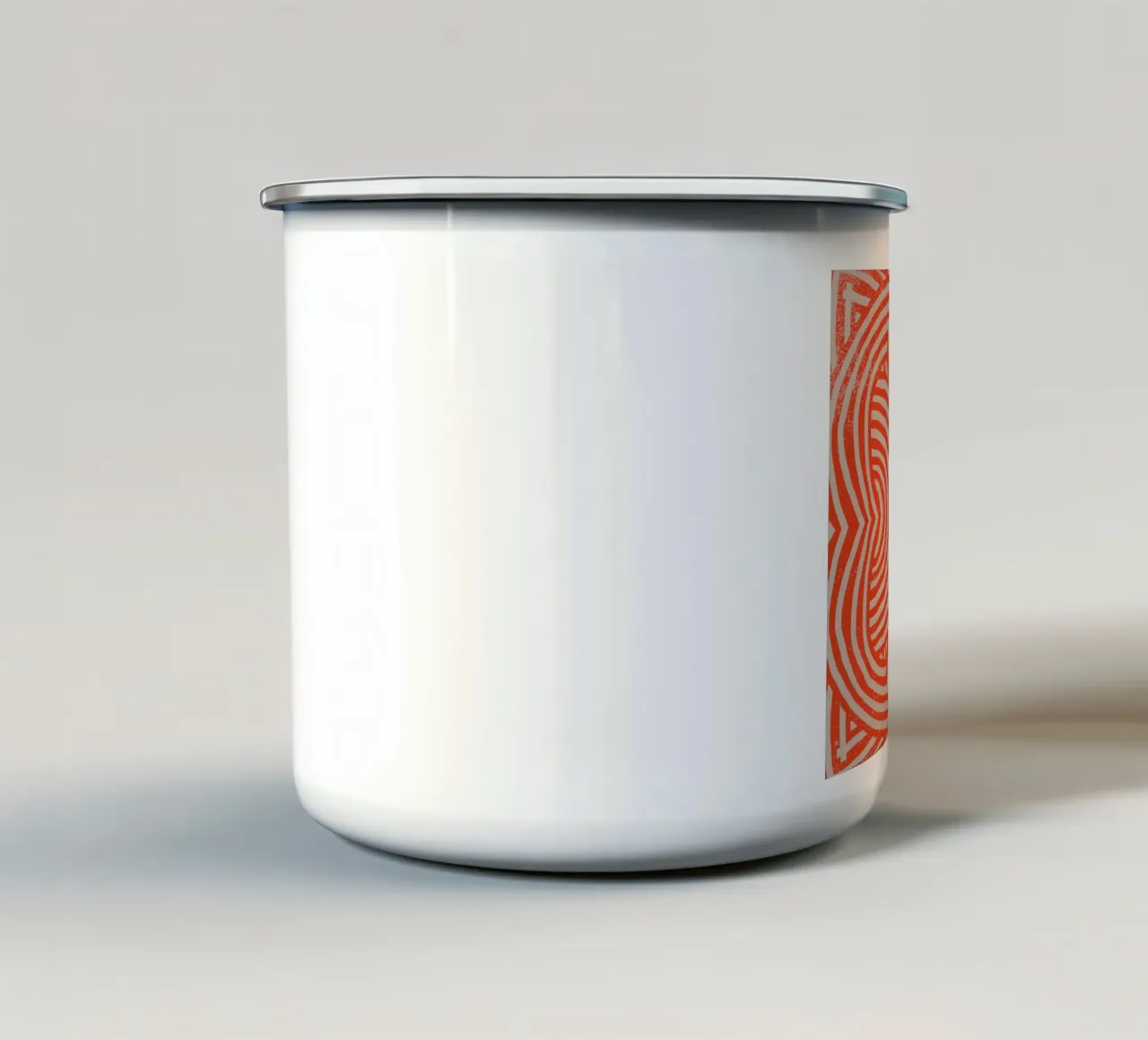 Modello simmetrico grunge 02 tazza in smalto da Little Dean