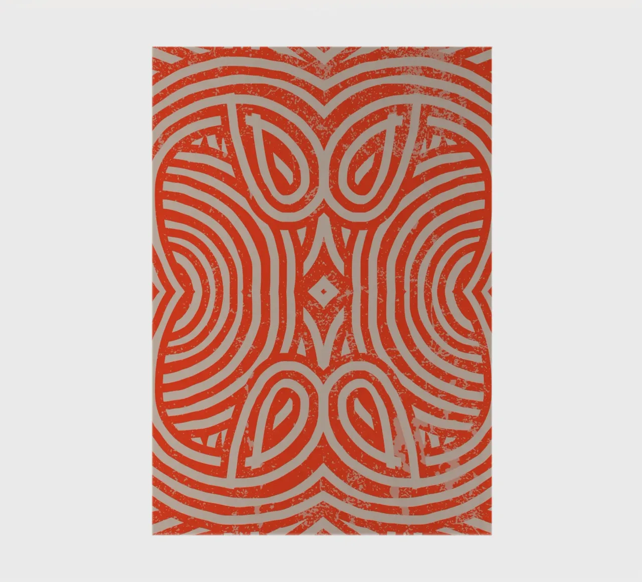 Grunge symmetrical pattern 02 notebook by Little Dean