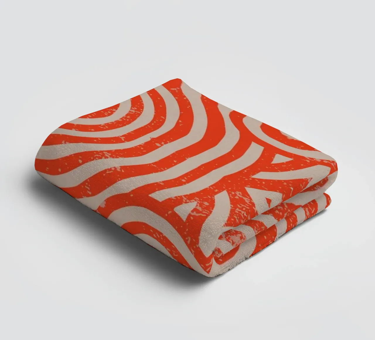 Grunge symmetrical pattern 02 towel by Little Dean
