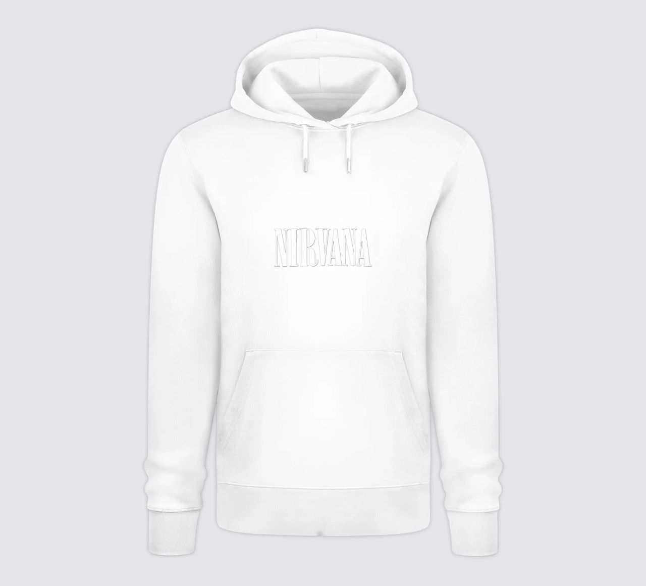 White Text Only felpa con cappuccio da Has Fab