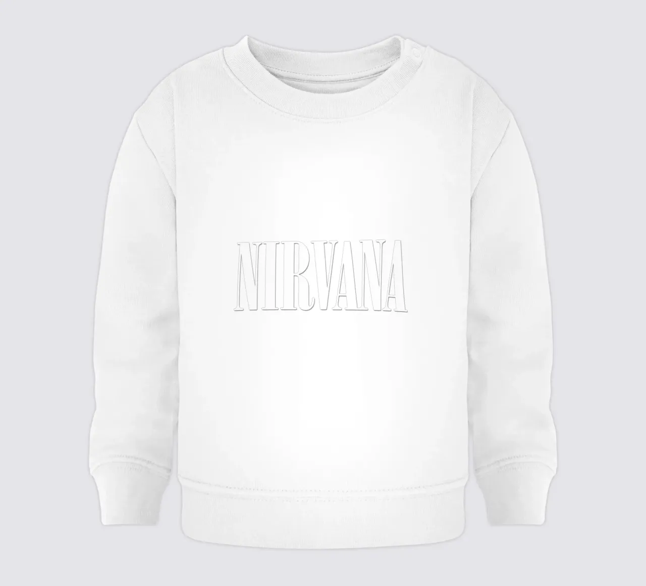 White Text Only baby sweatshirt by Has Fab