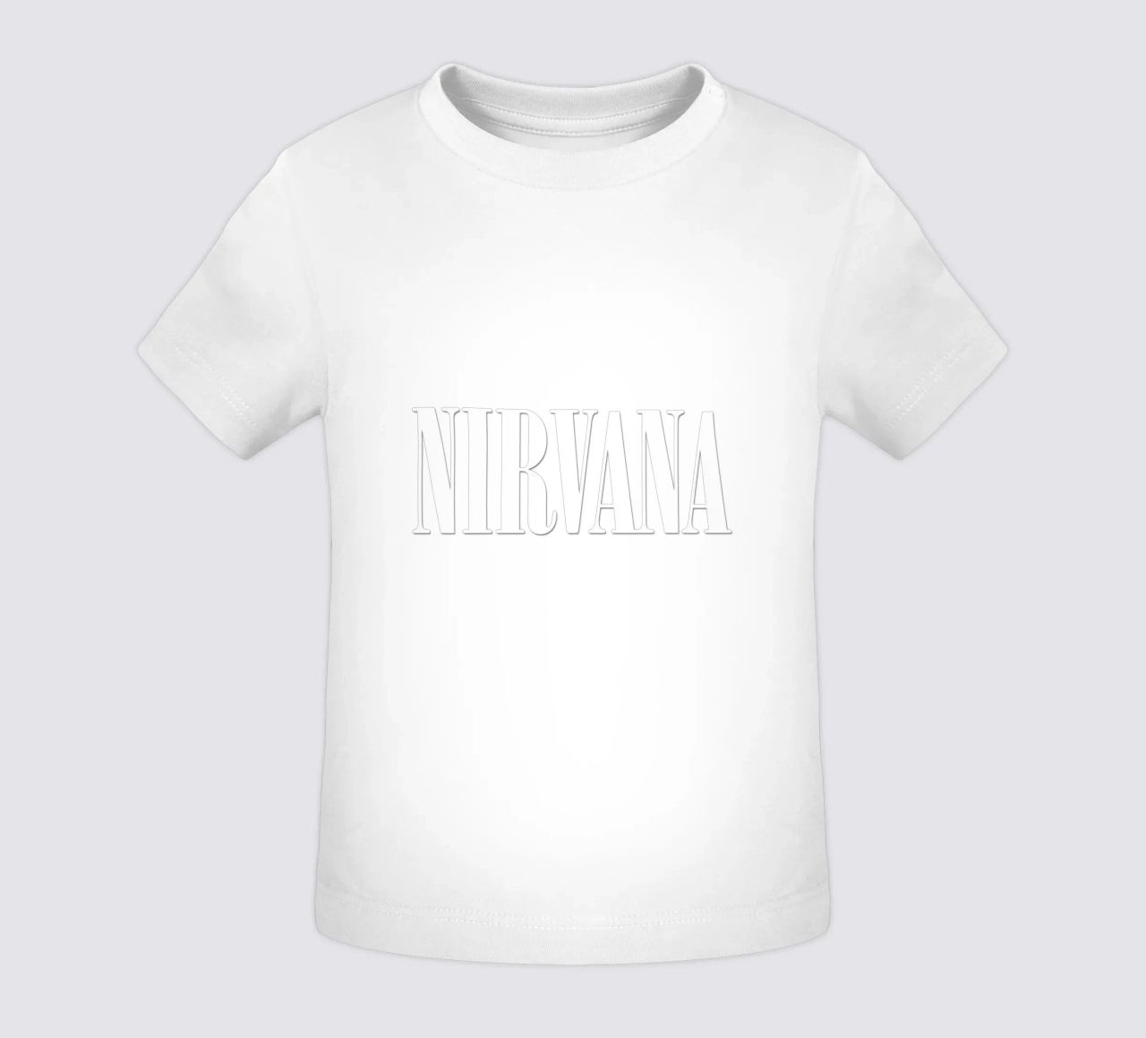 White Text Only maglietta neonato da Has Fab