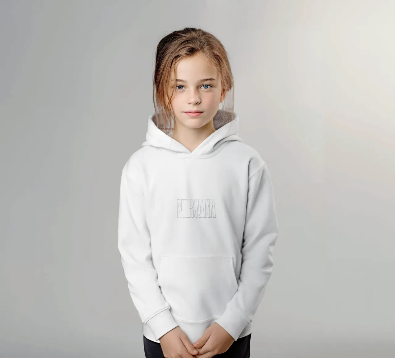 White Text Only sudadera con capucha para niño de Has Fab