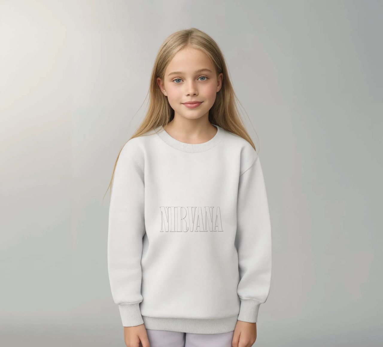 White Text Only felpa bambino da Has Fab