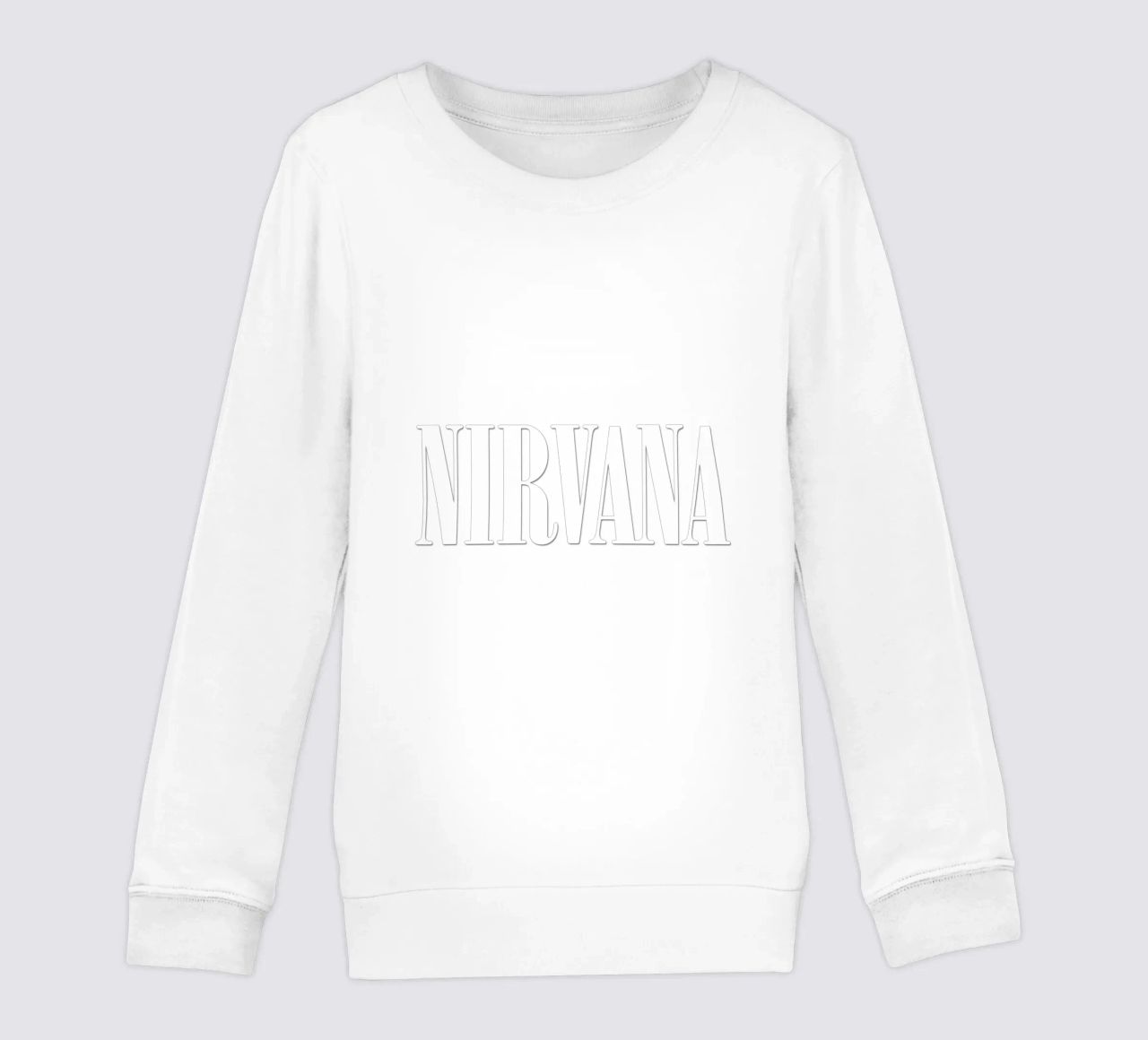 White Text Only felpa bambino da Has Fab