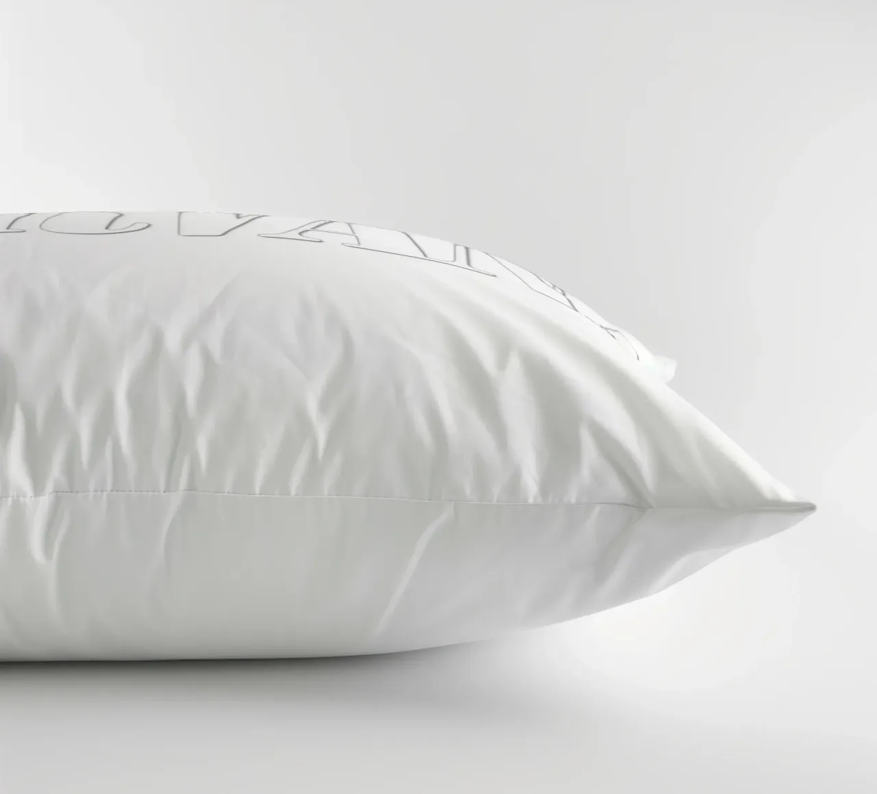 White Text Only coussin de Has Fab