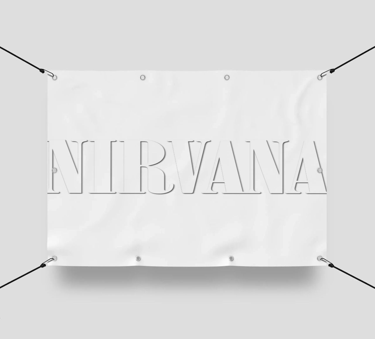 White Text Only telo in pvc da Has Fab