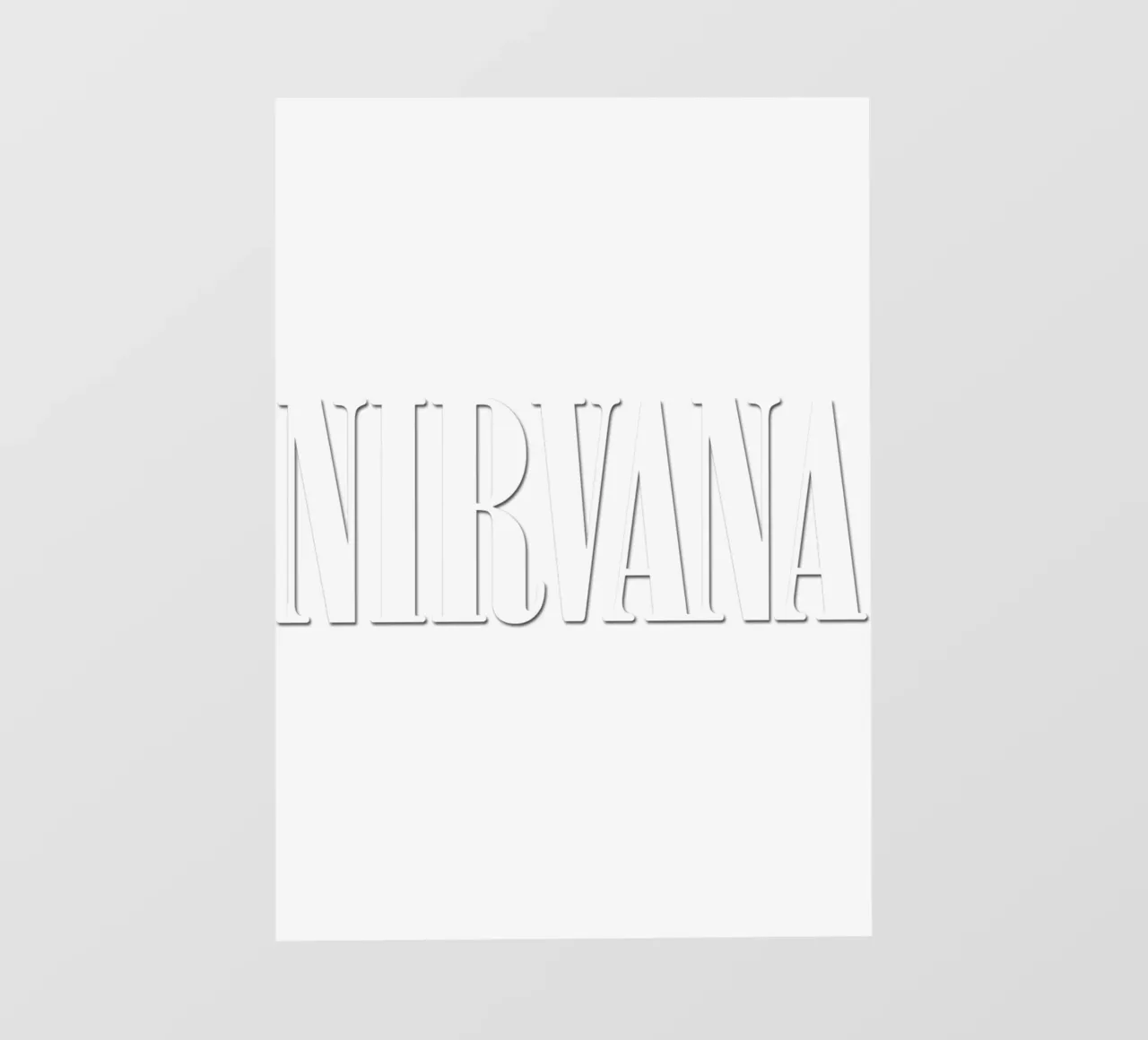 White Text Only telo in pvc da Has Fab