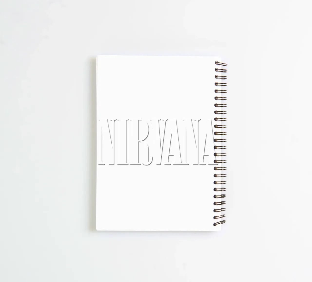 White Text Only spiral notebook by Has Fab
