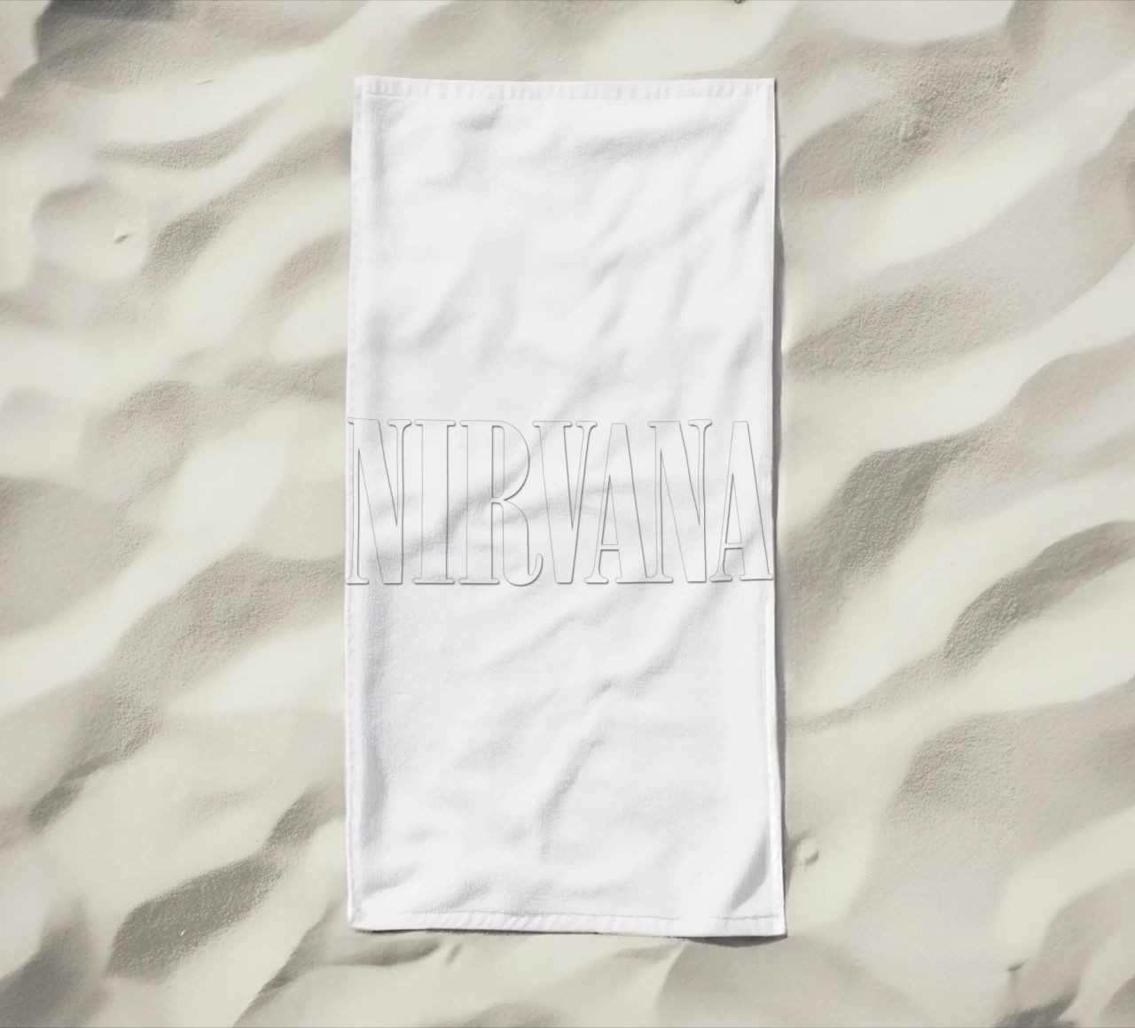 White Text Only telo mare da Has Fab