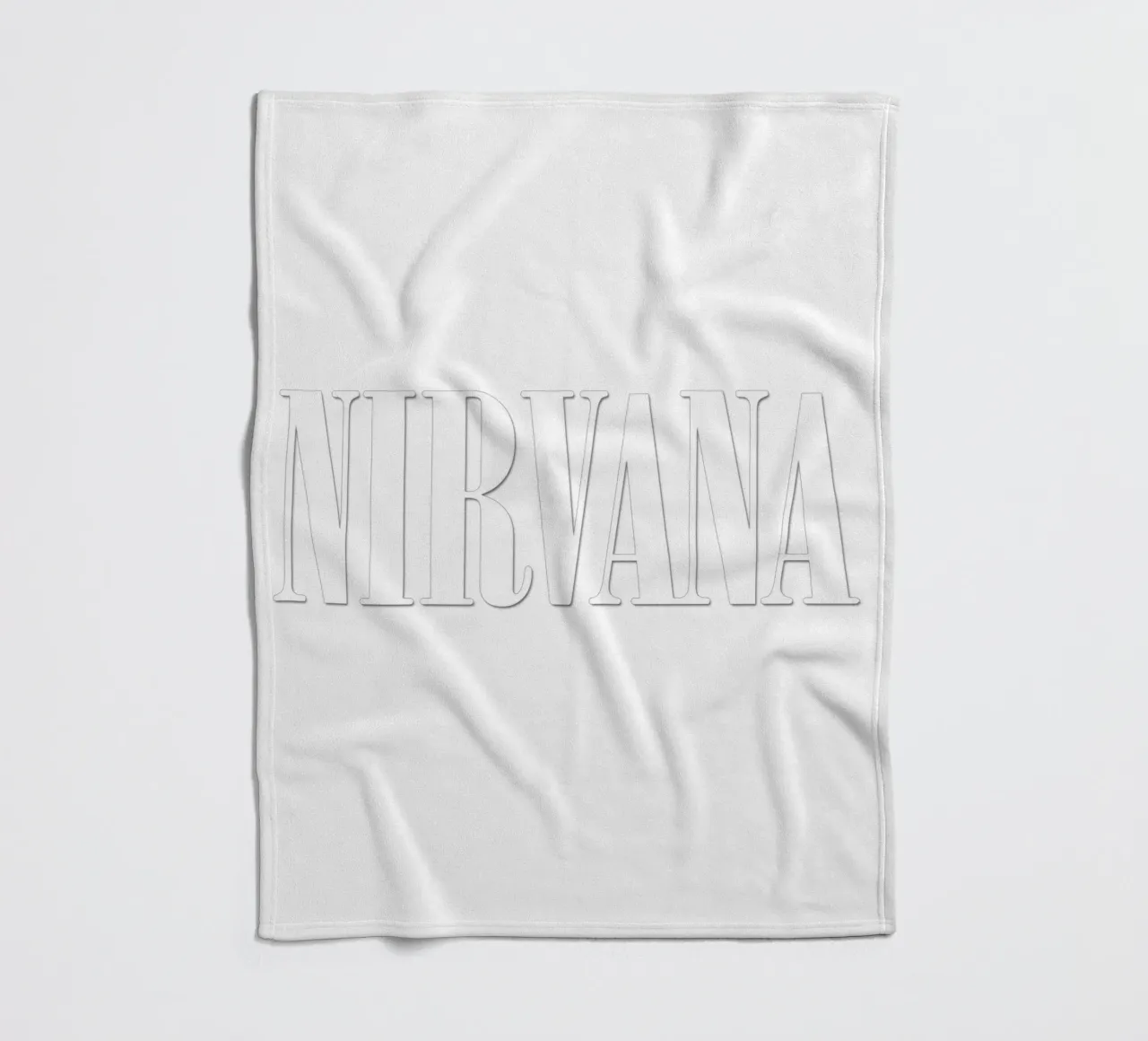White Text Only coperta in pile da Has Fab