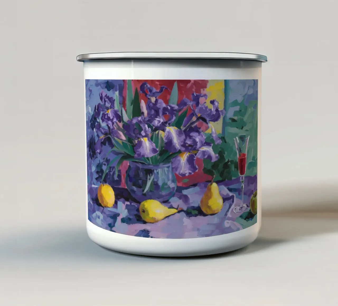 Tulip Zest Radiance Emaille Tasse von Celestial Harmony